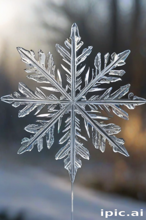 transparent snowflake