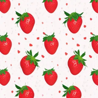 strawberry wallpaper aesthetic