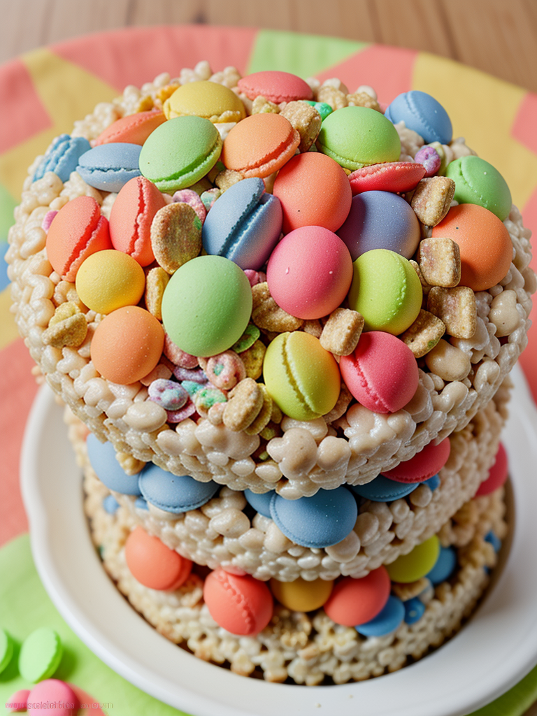 rice krispie with fruity pebbles treat recipe