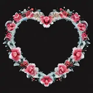 heart border png aesthetic