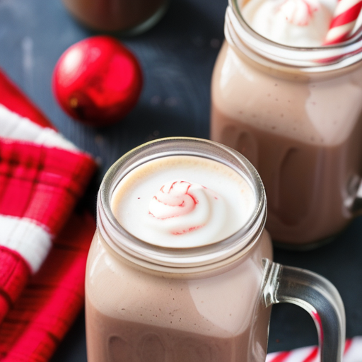 homemade peppermint mocha coffee creamer