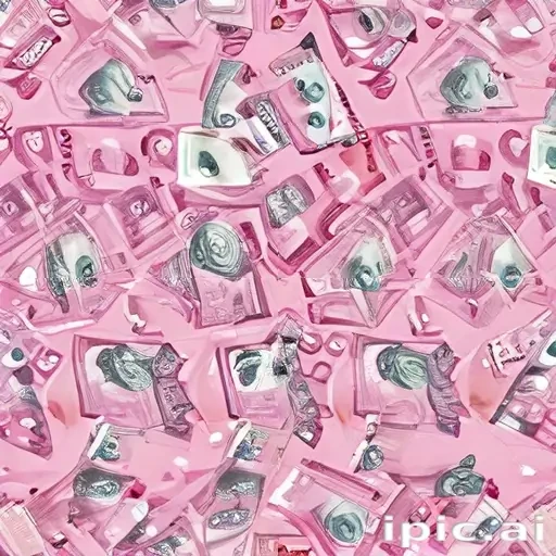pink money background