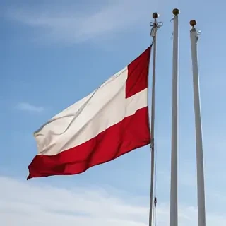 red and white flag