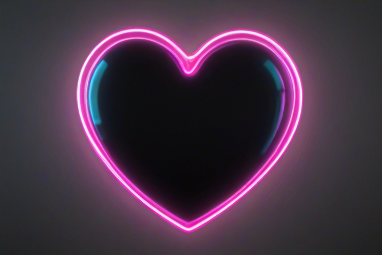neon heart png