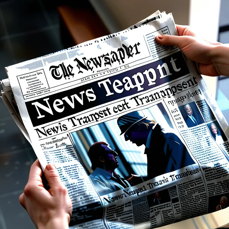 newspaper transparent