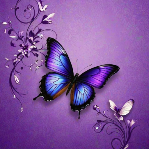 purple wallpapers butterfly