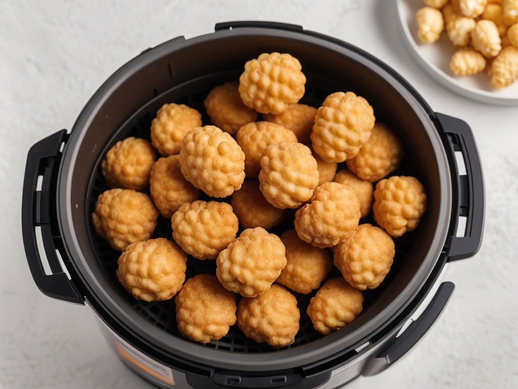 frozen popcorn chicken in air fryer