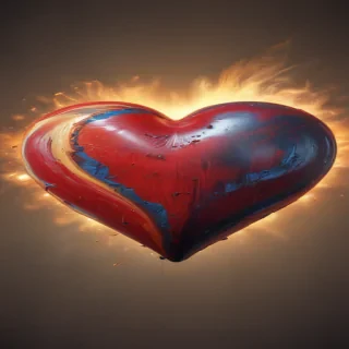 blurred heart