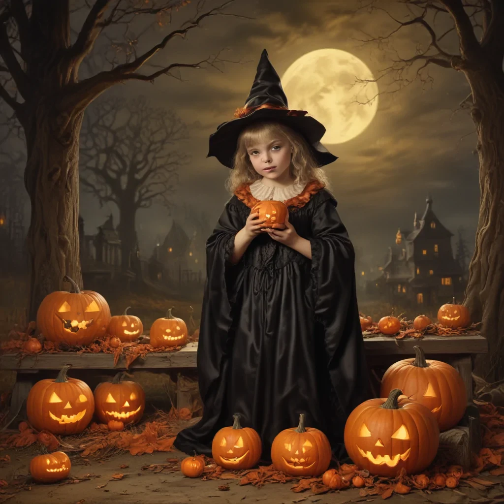 public domain vintage halloween art