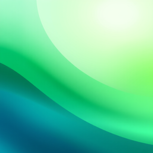 create a smooth gradient background with varying shades of green and curved overlays for a modern digital look