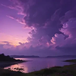 purple sky wallpaper