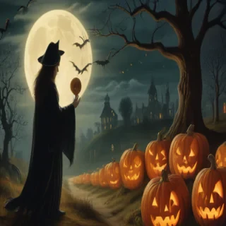 public domain vintage halloween art