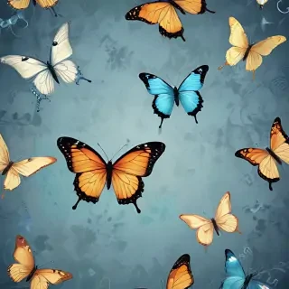 background with butterflies