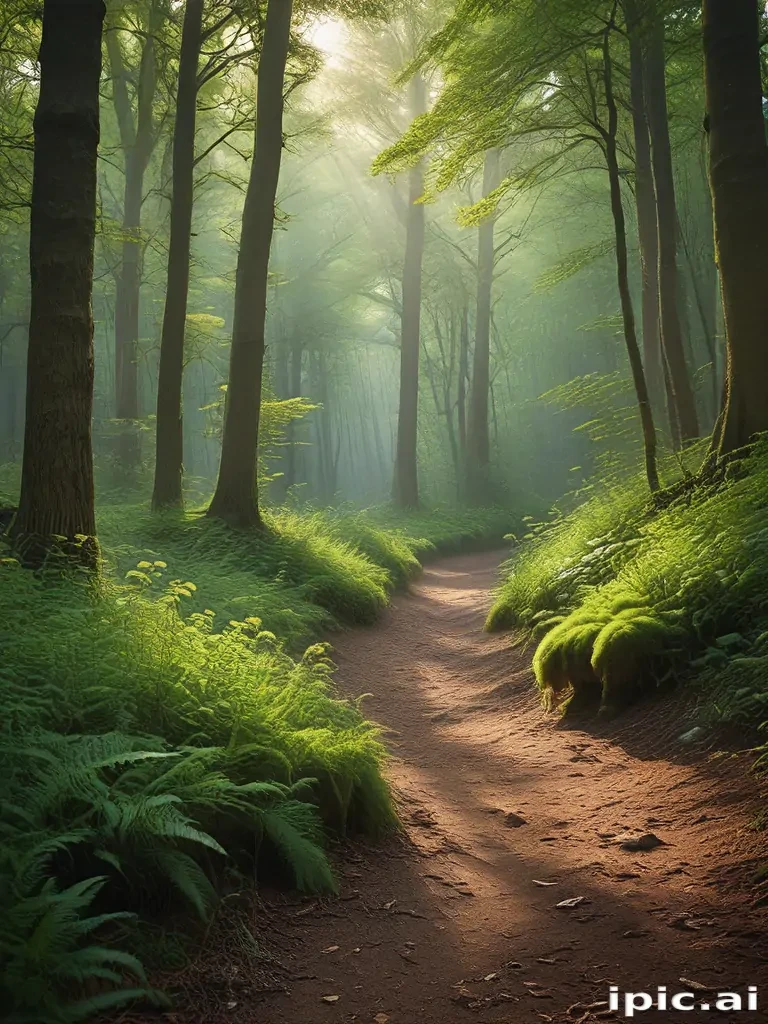 beautiful magical forest background