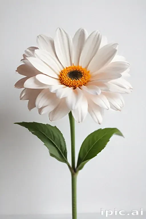 flower white bg