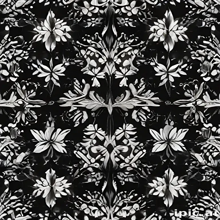 black with white pattern