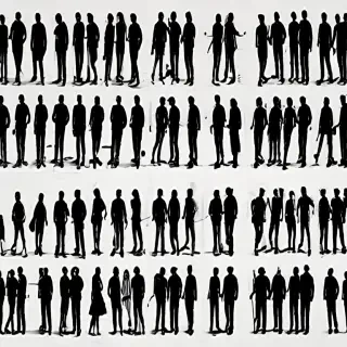 people silhouettes