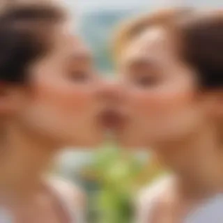 2 girls kissing