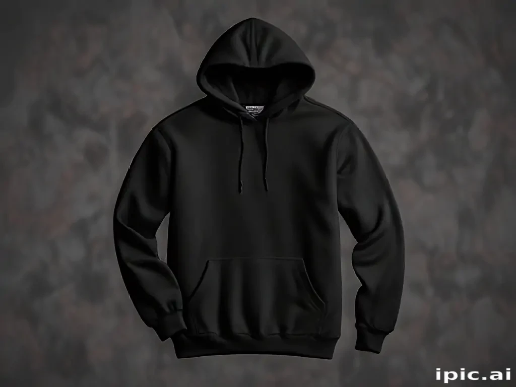 black hoodie mockup