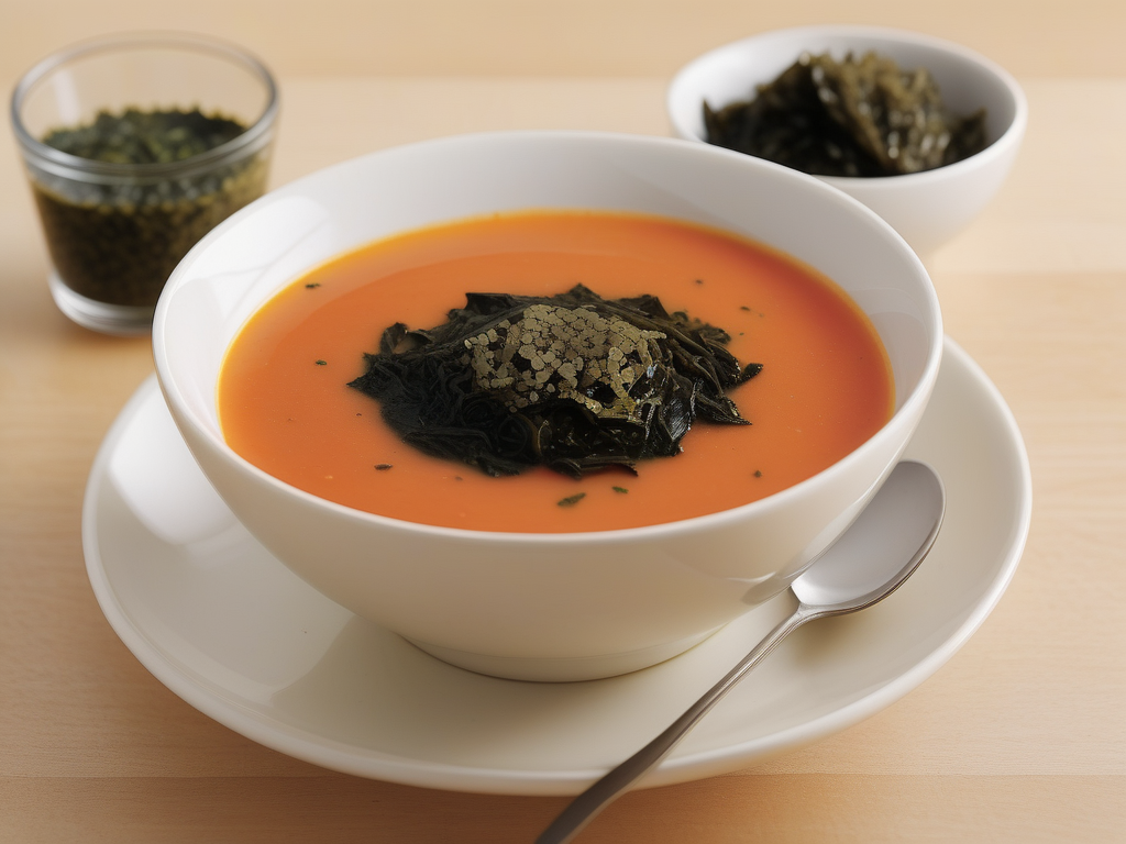 soup that can be topped with nori crossword