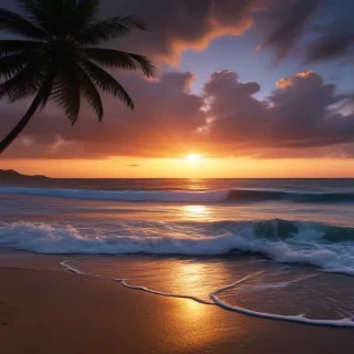 dark beach wallpaper