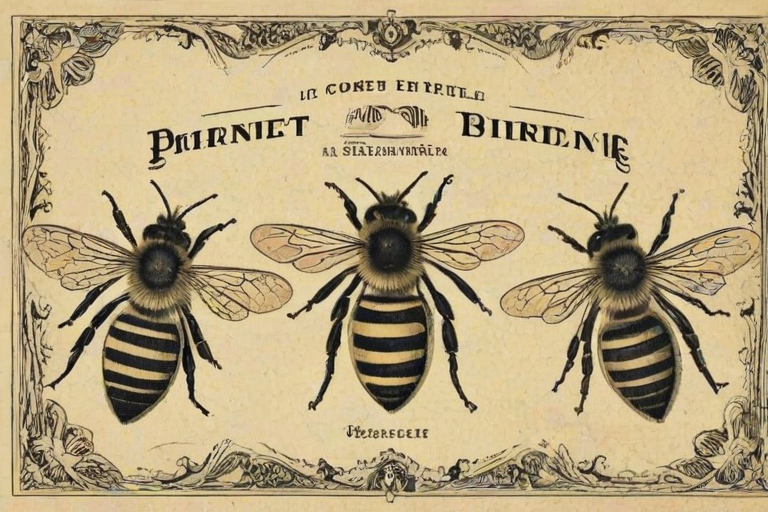 free vintage bee printables