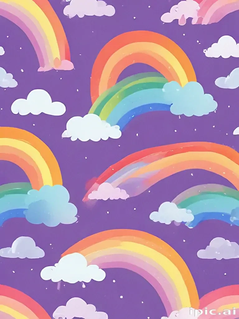 cute rainbow backgrounds