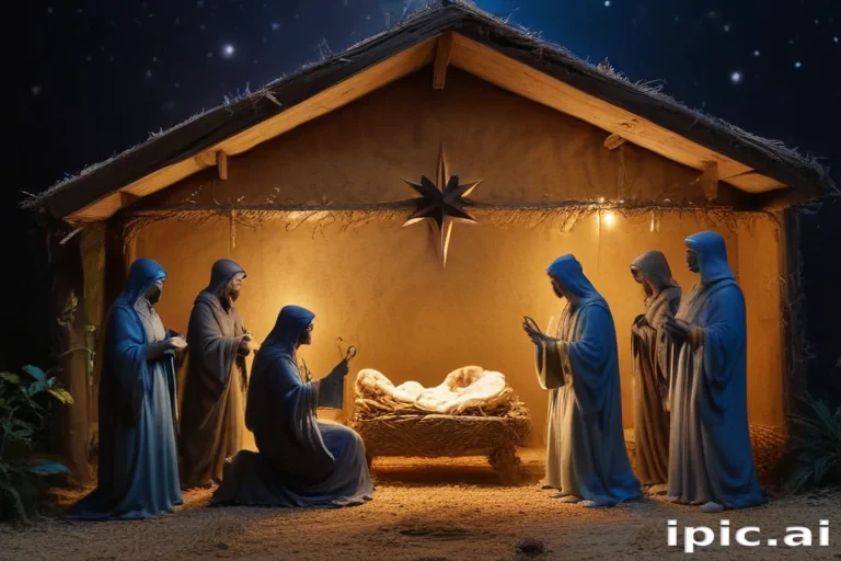 free christmas nativity scene