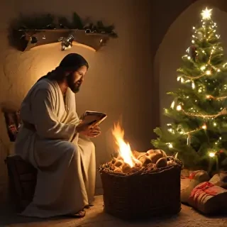 jesus at christmas images