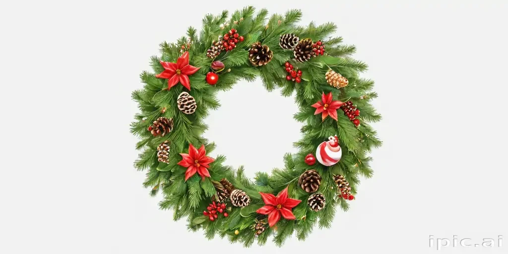 christmas wreath transparent