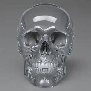 transparent skull