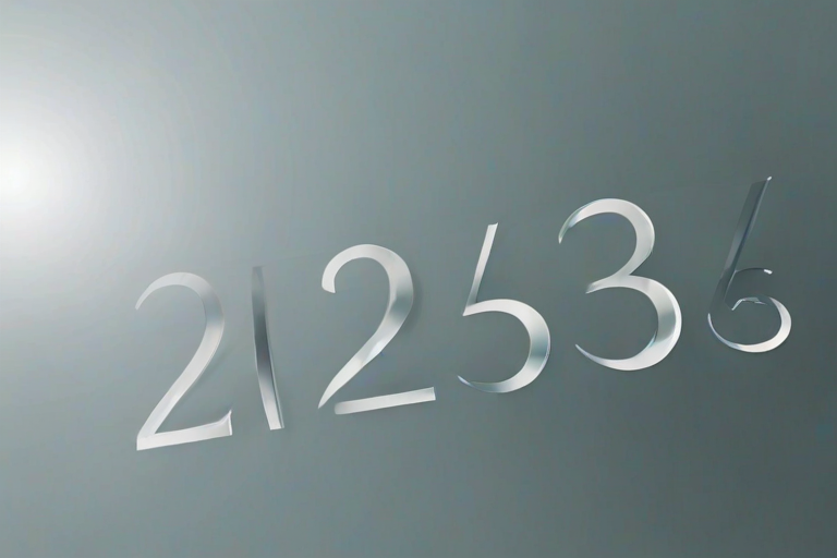 transparent numbers