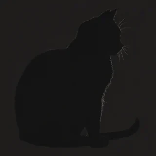 cat silhouette png