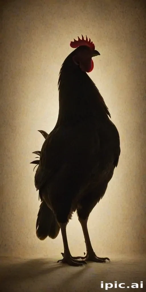 silhouette of a chicken