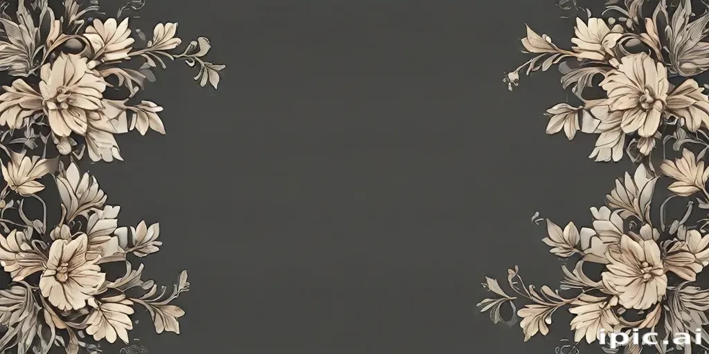 transparent floral border