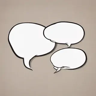 speech bubble clip art