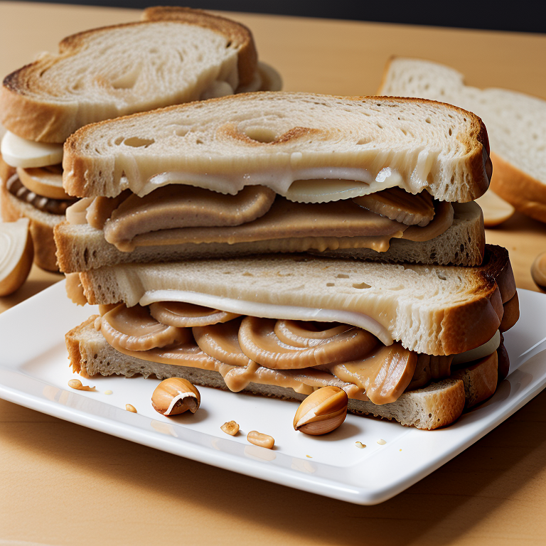 peanut butter and onion sandwich