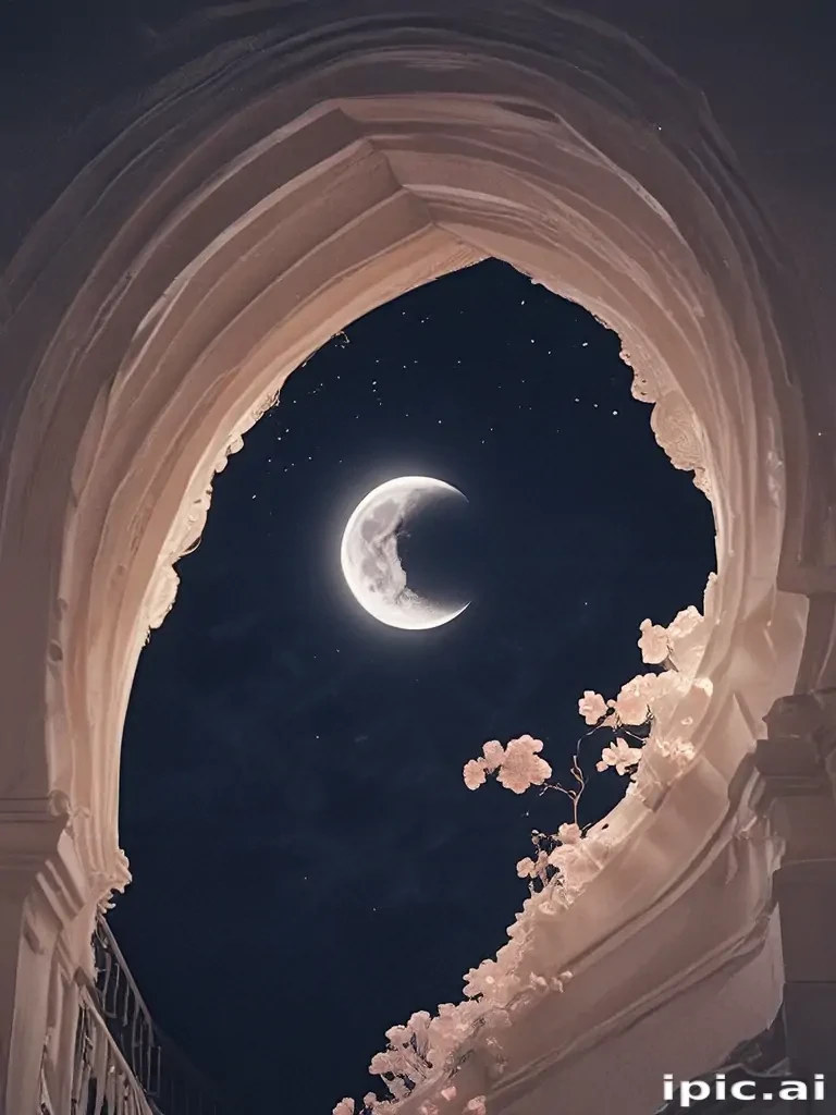 aesthetic crescent moon