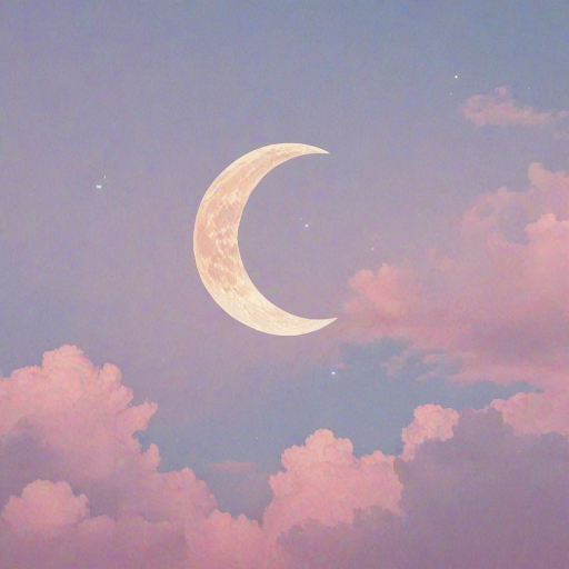 pastel aesthetic moon wallpaper