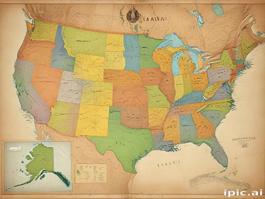 map united states