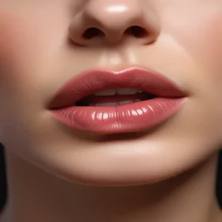 transparent lips