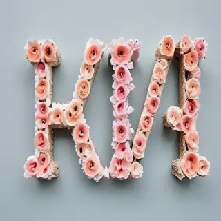 floral letters