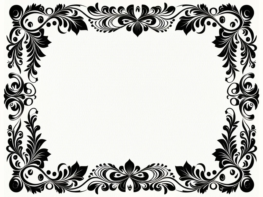border clip art black and white