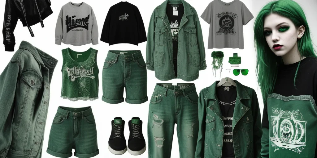 green grunge aesthetic