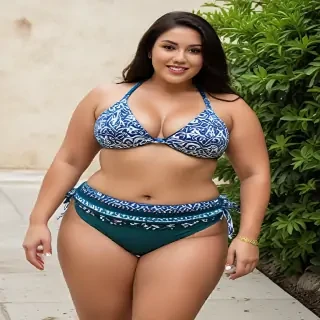 latina bbw bikini