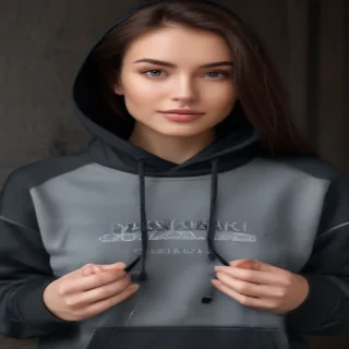 black hoodie mockup
