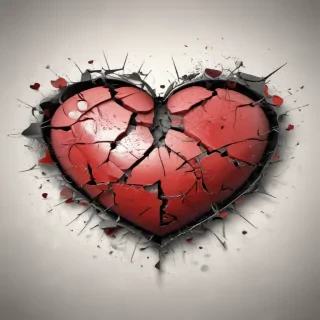 broken heart background