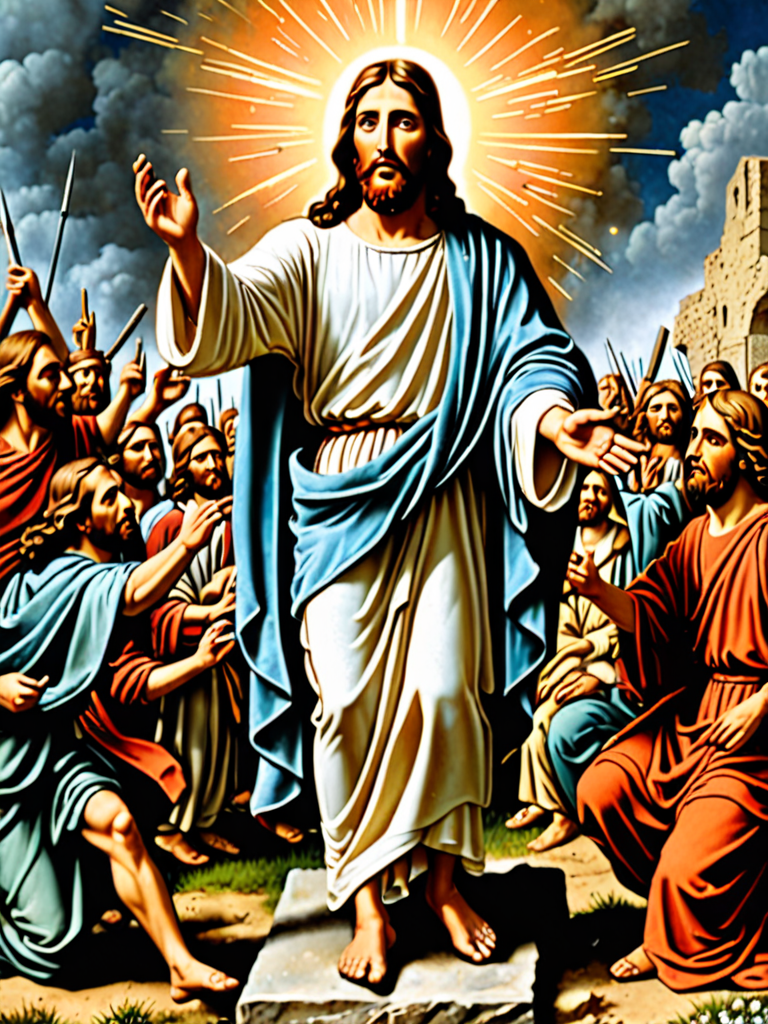 really detailed picture of jesus christ firing