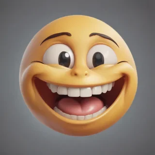 transparent laughing emoji