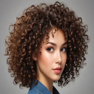 curly hair png
